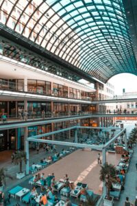 Busy shopping centre